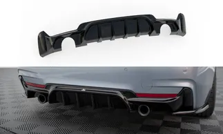 Maxton Design Rear Valance For F32 BMW 4 Series M Pack (GTS Look) (Single Tips)